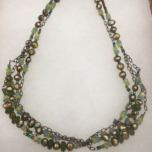 Silpada Jade & Pearl Necklace